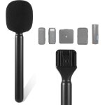 Adaptateur de microphone pour interview, poigne d'interview lgre avec mousse pare - br , pour rode ...