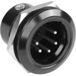 Adaptateur de montage fixe xlr filet 5 broches xlr mle vers terminal  souder connecteur rond 5 broches ...