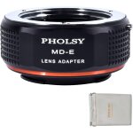 Adaptateur pour objectifs minolta rokkor md / mc / sr et appareil photo sony e, a1, a9 ii, a7s iii / ...