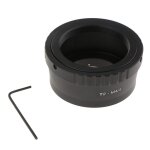 Adaptateur d'objectif  monture t2 vers micro 4 / 3 pour tlescope pour appareils photo olympus panasonic ...