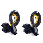 Adaptateur pcie pcie 8 broches vers double 8 broches (6 + 2), carte graphique vga pour gpu, cble d'alimentati ...