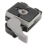 Adaptateur de pince  dgagement rapide pour trpied d'appareil photo, plaque de dgagement compatible ...