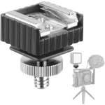 Adaptateur de sabot de flash pour appareil photo avec trou de filetage 1 / 4 avec adaptateur vis mle ...
