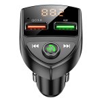 Adaptateur sans fil bluetooth pour voiture, radio fm, support mains libres, lecteur mp3, carte tf