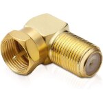 Adaptateur sat 1 fiche f coude  90 vers fiche f