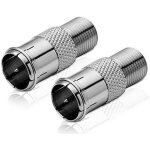 Adaptateur sat lot de 2 fiche f - quick vers fiche f