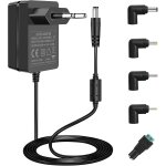 Adaptateur secteur 24v 1, 5a ca, appareils compatibles 24 v 1, 5 a 1a avec prise cc 5, 5 x 2, 1 mm et ...