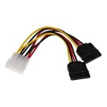 Adaptateur secteur akyga pour alimentation sata - 4 plots (f) - 15 cm