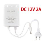 Adaptateur secteur us / eu extrieur tanche ac 100 - 240v entre dc 12v volts sortie chargeur d'alimentation ...