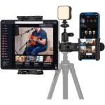 Adaptateur de support ipad pour trpied, support de tablette avec rotule pivotante 1 / 4  pour lampe ...