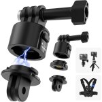 Adaptateur support avec libration rapide, accessoire de trpied de camra interface 1 / 4 pour gopro ...