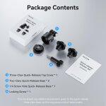 Adaptateur support avec libération rapide, accessoire de trépied de caméra interface 1 / 4 pour gopro ... Adaptateur support avec libération rapide, accessoire de trépied de caméra interface 1 / 4 pour gopro ...