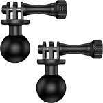 Adaptateur de support à rotule de 1 pour caméra de sport garmin / coyote / akaso / gopro hero avec supports ... Adaptateur de support à rotule de 1 pour caméra de sport garmin / coyote / akaso / gopro hero avec supports ...