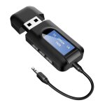 Adaptateur usb 2 en 1, r�cepteur / transmetteur audio sans fil, bluetooth 5. 0, dongle avec port auxiliaire ...