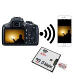 Adaptateur wifi micro sd card tf vers cf compactflash carte mmoire pour dslr camera