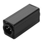 Adaptateur xlr mle xlr 3 broches mle vers mle pour microphone, studio, maison ou scne, noir