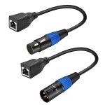 Adaptateur xlr vers rj45 3 broches 1 paire, cble dmx rj45 vers xlr, pour srie de contrleurs dmx - ...