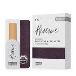 D'addario - 10 anches clarinette allemande organic reserve classic, force 3
