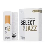 D'addario - 10 anches sax soprano organic select jazz, coupe franaise, force 4 soft