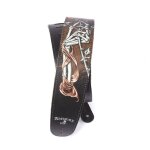 D'addario 25lal05 - sangle en cuir pour guitare alchemy, cryptorosa