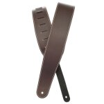 D'addario 25ls01 - dx - sangle de guitare en cuir classique avec couture contrastante, coloris marron ...