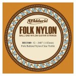 D'addario bec040, nylon translucide, a boule, . 040 - corde au détail guitare acoustique D'addario bec040, nylon translucide, a boule, . 040 - corde au détail guitare acoustique