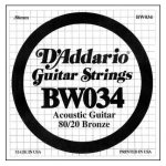 D'addario bw034 - corde au détail 034 filée bronze guitare acoustique D'addario bw034 - corde au détail 034 filée bronze guitare acoustique