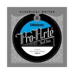 D'addario cbh - 3t pro - arte hybrid carbon jeu de 3 cordes aigues pour guitare classique - forte
