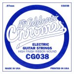 D'addario cg038, . 038 - corde au d�tail guitare electrique - filet plat