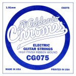 D'addario cg075, . 075 - corde au d�tail guitare electrique - filet plat