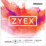 D'addario dz312 3 / 4m - corde seule (la) violon zyex, manche 3 / 4, medium