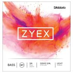 D'addario dz610 3 / 4l - jeu de cordes pour contrebasse zyex, manche 3 / 4, light D'addario dz610 3 / 4l - jeu de cordes pour contrebasse zyex, manche 3 / 4, light