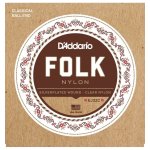 D'addario ej32c nylon, filet argent / aiguës - nylon transparent - a boule - jeu guitare acoustique D'addario ej32c nylon, filet argent / aiguës - nylon transparent - a boule - jeu guitare acoustique