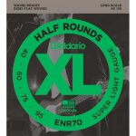D'addario enr70 half rounds 40 - 95 - jeu de cordes filet plat ? rond basse electrique D'addario enr70 half rounds 40 - 95 - jeu de cordes filet plat ? rond basse electrique