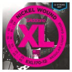 D'addario exl170 - 12, light - jeu guitare basse 12 cordes