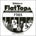 D'addario ft023, . 023 - corde au d�tail phosphore bronze filet demi - plat guitare acoustique