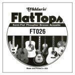 D'addario ft026, . 026 - corde au dtail phosphore bronze filet demi - plat guitare acoustique