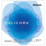 D'addario h310 3 / 4m - jeu de cordes violon helicore, manche 3 / 4, medium