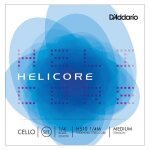 D'addario h510 1 / 4m - jeu de cordes violoncelle helicore, manche 1 / 4, medium