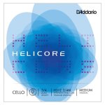 D'addario h512 3 / 4m - corde seule (r) violoncelle helicore, manche 3 / 4, medium