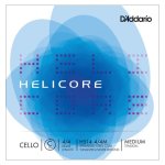 D'addario h514 4 / 4m - corde seule (do) violoncelle helicore manche 4 / 4 medium