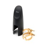D'addario hbs2g - ligature h et couvre - bec - saxophone baryton (becs en ebonite), dorée D'addario hbs2g - ligature h et couvre - bec - saxophone baryton (becs en ebonite), dorée