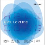 D'addario hh613 3 / 4l - corde seule (la) contrebasse hybride helicore, manche 3 / 4, light