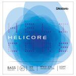 D'addario hp610 3 / 4l - jeu de cordes contrebasse pizzicato helicore, manche 3 / 4, light D'addario hp610 3 / 4l - jeu de cordes contrebasse pizzicato helicore, manche 3 / 4, light