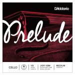 D'addario j1011 1 / 8m - corde seule (la) violoncelle prelude, manche 1 / 8, medium