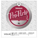 D'addario j5601 3 / 4m - corde seule (mi) violon pro - arte, manche 3 / 4, medium