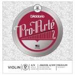 D'addario j5603s 4 / 4m - corde seule (r�) avec filet en argent violon pro - arte, manche 4 / 4, medium ...
