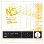 D'addario ns515 - corde seule (mi aigu) violoncelle ns electric, manche 4 / 4, medium
