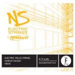 D'addario ns516 - corde seule (fa grave) violoncelle ns electric, manche 4 / 4, medium