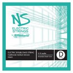 D'addario ns612 - corde seule traditionnelle (r�) contrebasse ns electric, manche 3 / 4, medium